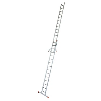 Krause Monto Fabilo Alu Schiebeleiter Anlegeleiter 2x15 Sprossen Leiter 2-teilig - Bild 1 von 4