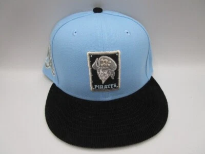 New Era 59Fifty Size 7 1/2 Pittsburgh Pirates Blue Corduroy Brim 76th WS Patch - Image 1 of 4