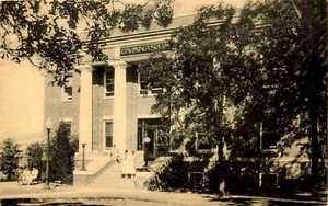 GYMNASIUM, DENTON TEXAS COLLEGE FÜR FRAUEN, C.I.A., VINTAGE POSTKARTE - Bild 1 von 2