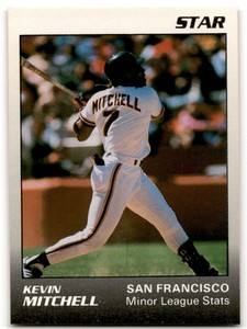 1989 Star Minor League Stats Kevin Mitchell San Francisco Giants #2
