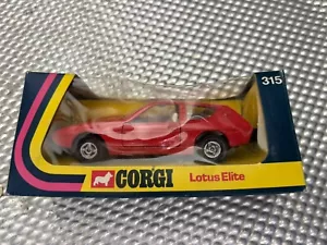 Vintage Corgi 315 Lotus Elite Car Diecast Model Original box Free P&P - Picture 1 of 7