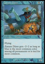 MTG magic cards 2x x2 Light Play, English Zanam Djinn Invasion