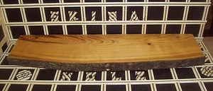 R20 Wandboard Kirschholz Massiv Regal Steckboard Brett 40mm x 20-25cm x 90cm - Bild 1 von 4