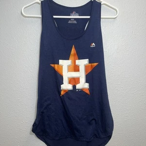 Womens Majestic Houston Astros Tank Top, Blue Size Medium Great Condition - Bild 1 von 4