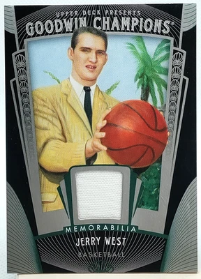 Jerry West Patch 2015 UD Goodwin Champions #M-WE Memorabilia Lakers HOF - Image 1 of 2
