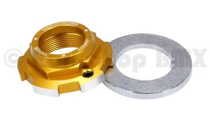 Tange-Seiki LP-440 1" threaded bicycle headset lock -  GOLD - Picture 1 of 1