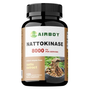 Nattokinase 8,000 FU - Heart & Cardiovascular Health Circulatory Support Non-GMO - Picture 1 of 16