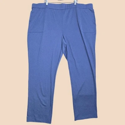 Isaac Mizrahi живой брюки женщин 4XT синий эластичной тянуть на карманы прямой ноги новый - Изображение 1 из 4