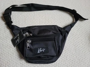 VTG NOS Paris Las Vegas Casino Everest Travel Fanny Waist Pack 3 Pocket Black - Picture 1 of 8