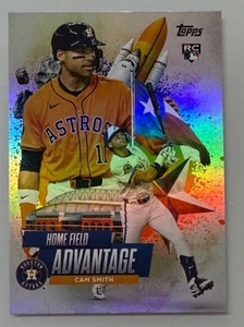 2025 Topps Update Cam Smith RC Home Field Advantage Case Hit SSP #HA-42 Astros - Bild 1 von 2