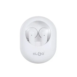 KLGO Bluetooth 5.0 Wireless Earbuds with Mic,IPX4 Waterproof White Charging Case - Picture 1 of 10