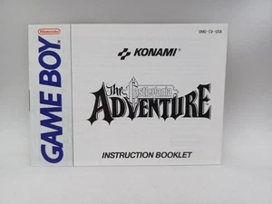 Castlevania Adventure Original Nintendo Game Boy Manual de instrucciones solo en muy buen estado - Imagen 1 de 2