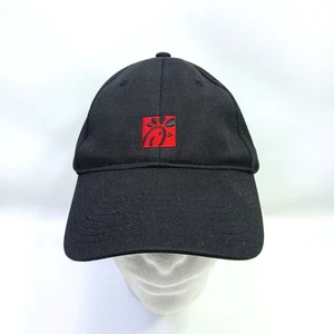 Gorra Chick-fil-A Crew negra con tirantes logotipo bordado trabajo ajustable - Imagen 1 de 6