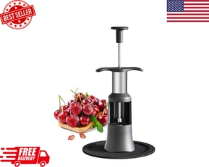 Cherry Pitter- Newness Cherry Corer Pitter Tool Pit Remover Tool, 2 in 1 Hand Pu - Picture 1 of 7