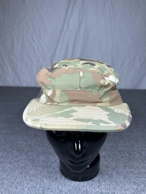 Gorra ajustada del ejército de Estados Unidos para hombre 7 3/8 camuflaje OCP gorra de patrulla multicámara Ripstop ACU Foto 1 de 4