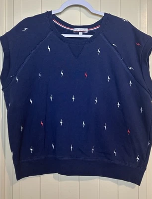 P.J. Camisa Top Salvage Mujer Pernos de Iluminación Manga Gorra Salón Confort Talla XL Foto 1 de 4