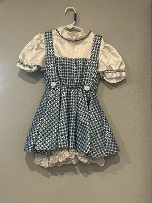  Vestido Disfraz de Mago de Oz Dorothy Niñas Pequeño Lentejuelas Brillantes Halloween Juegos con disfraces  Foto 1 de 4