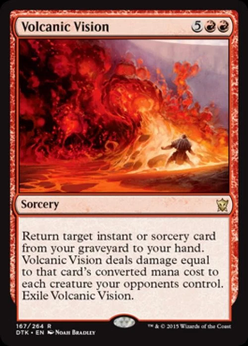 Volcanic Vision -Foil Medium Play MTG Dragons of Tarkir - Image 1 of 1