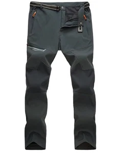 Mens Work Pants Quick Dry Lightweight Waterproof Hiking Pants Slim Fit with P... - Picture 1 of 6