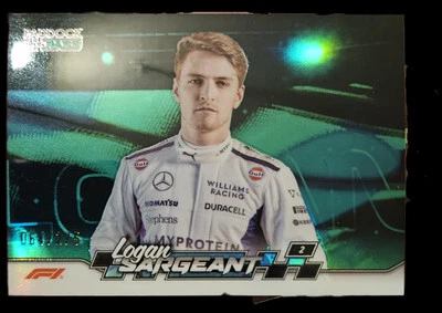 2024 Topps F1 Paddock Pass Logan Sargeant Green Refractor 64/275 - Image 1 of 2