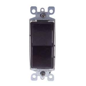 Interruptor de luz de pared multi-remoto Leviton 6294 marrón Decora DHC a granel 60 Hz 120 VCA - Imagen 1 de 6
