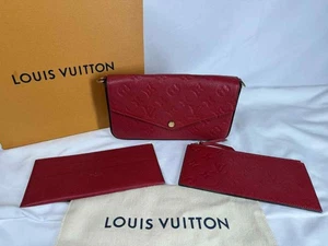 Louis Vuitton Felicie Pochette Monogram Empreinte Leather Red SPB-TS 352294 - Picture 1 of 17