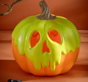 Disney Evil Queen Poison Apple Snow White Pumpkin Light Halloween Party Decor - Picture 1 of 3