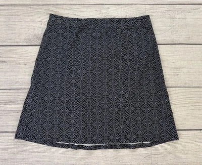 FALDA RASGADO HAWAII Mujer Mediana Negra Blanca Estampado Tribal Envolvente Elastizada Informal Falda Foto 1 de 4