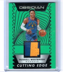 2024-25 Obsidian Russell Westbrook Cutting Edge Game Worn Patch #'ed 12/25 - Picture 1 of 1