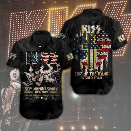 PALM ANGELS Abito manica corta fascia bacio camicia hawaiana