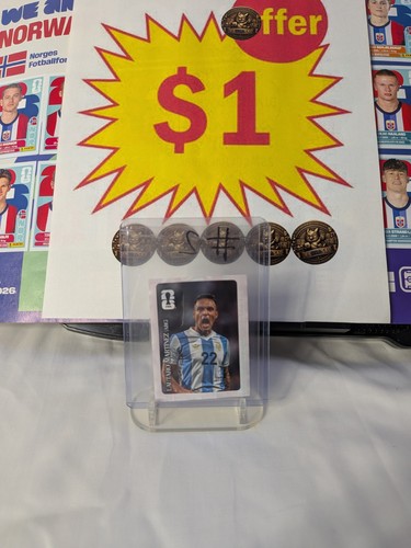 Lautaro Martinez Argentina Coca Cola Panini World Cup Sticker | eBay