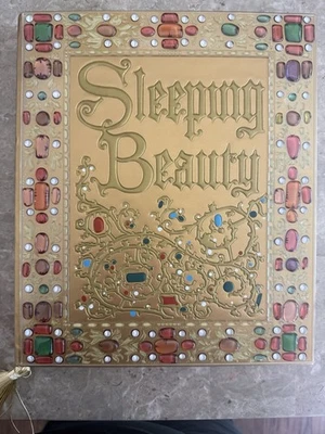 Libro de cuentos de la Bella Durmiente de los Parques Disney GRANDE diario colección de archivos sin usar Foto 1 de 4