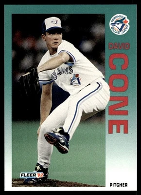 1992 Fleer Update David Cone Toronto Blue Jays #U-63 - Image 1 of 2