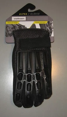 Guantes de dedo completo Valken Alpha negros pequeños paintball airsoft NUEVO Foto 1 de 3