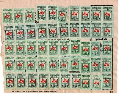 American Sperry & Hutchinson Coupon Book page 55 Cinderella / Savings stamps(C) - Image 1 of 4