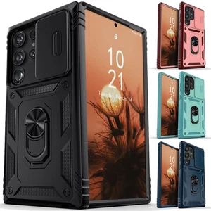 For Samsung S23 Ultra/S23+/S23 FE Case Shockproof Slide Camera Kickstand Cover - Picture 1 of 43