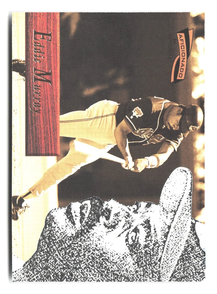 1996 Pinnacle Aficionado #28 Eddie Murray - Image 1 of 2