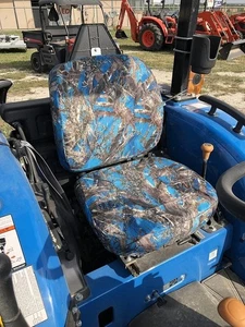 , LS. Fundas de asiento camufladas impermeables para tractor, asiento de dos almohadillas sin reposabrazos... azul  - Imagen 1 de 6