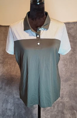 Camisa de golf FootJoy para mujer talla L gris blanca manga corta ropa deportiva... Foto 1 de 4