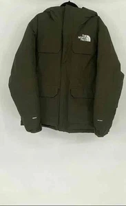 The North Face Mens Green Waterproof Dryvent Hooded Parka Jacket Size L - Picture 1 of 6