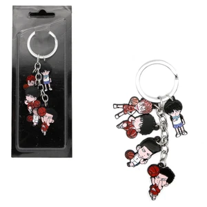 New Chibi Shohoku Players Set SLAM DUNK 1 inch 5 Pcs. Keychain Key Chain Pendant - Picture 1 of 3