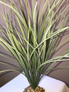 17 in. XL OLIVE Green SPIKE Weed Grass Thick Realistic Artificial Aquarium plast - Picture 1 of 6
