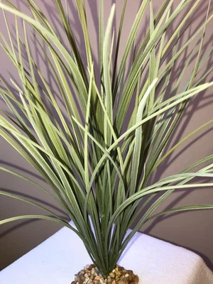 17 pol. Extra Grande verde oliva SPIKE erva daninha grama grossa realista plástico artificial aquário - Imagem 1 de 4