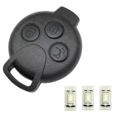 KONIKON Auto Schlüssel Gehäuse + 3X TASTER passend für Smart 451 Fortwo Forfour Roadstar