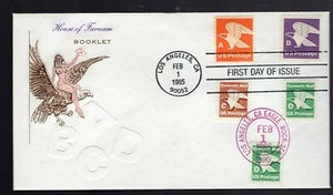 House Of Farnum US FDC # 2113a "D" Rate (22c) Bklt Single. Akt reitet einen Adler - Bild 1 von 1