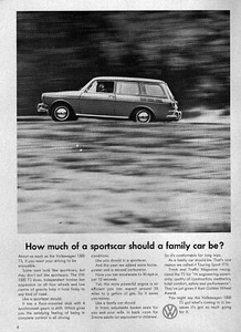 1964 Volkswagen Type 3 Squareback "Family Sports Car" Original Rare Ad - Picture 1 of 1