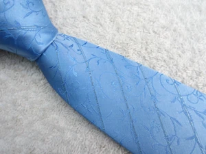 CORBATA AZUL FLORAL 3,5 PULGADAS poliéster - Imagen 1 de 5