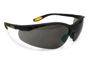 DeWalt BIFOCAL Protective Readers Safety Glasses SMOKE GRAY Cheaters Sunglasses - Picture 1 of 13