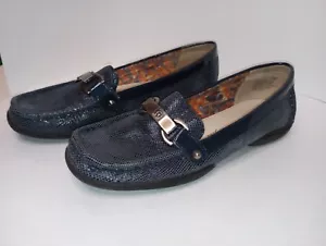 Anne Klein Size 7 M blue flats Cailley iFlex Leather loafer Actual Item pictured - Picture 1 of 12
