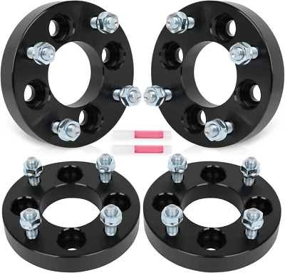 4Pcs 4X100 to 4X4.5 Wheel Adapters 1 Inch Bore 67.1Mm Studs 12X1.5 4 Lug Wheel S - Image 1 of 4